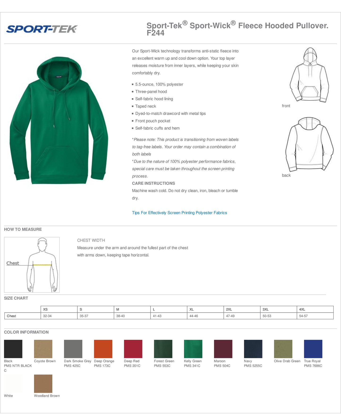 SHS Tennis Dri- Fit Hooded Sweatshirt