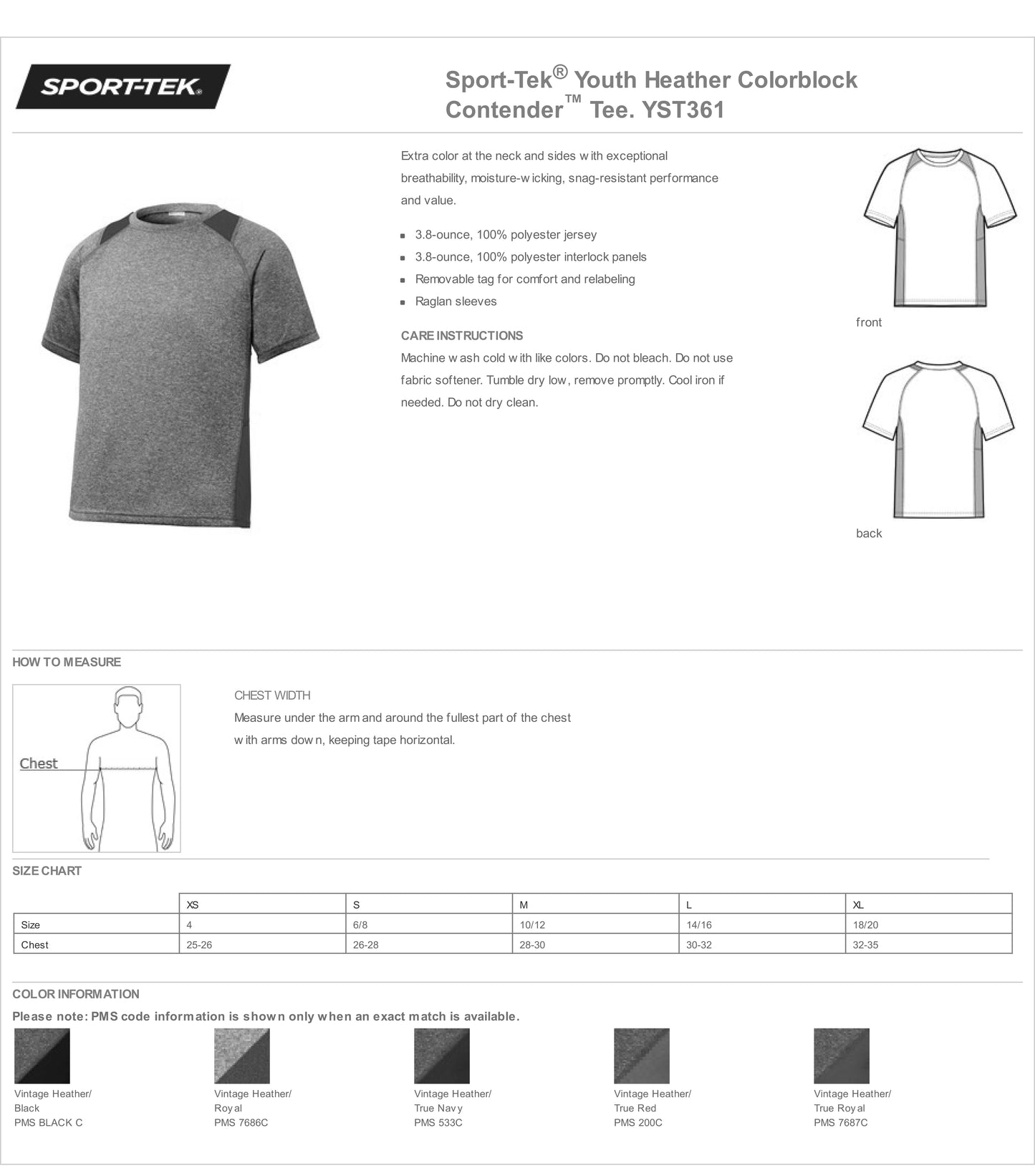 Bass Bandits Youth Colorblock Short Sleeve Shirt