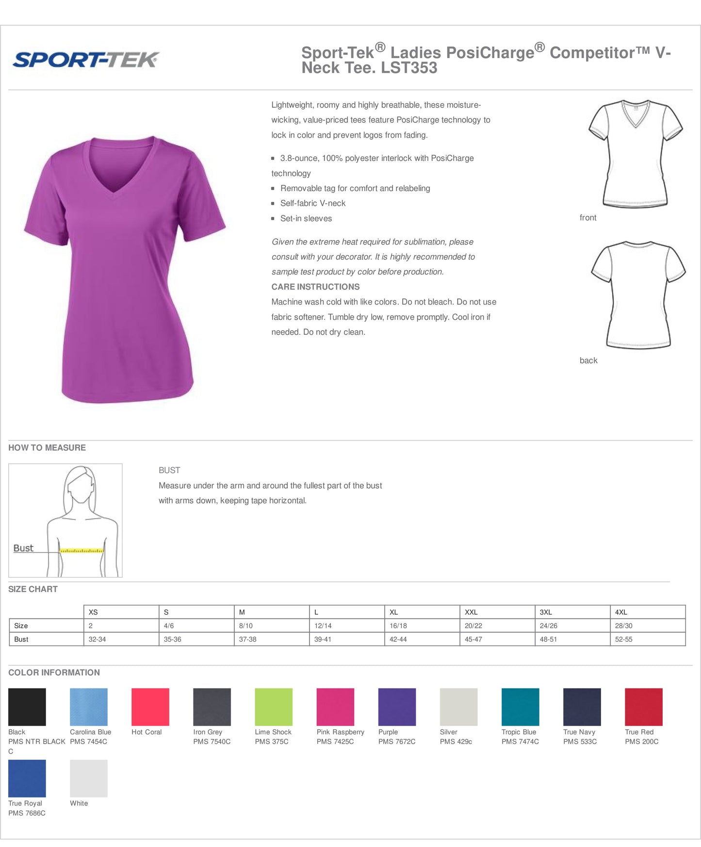SPYS SuperPig Dri-Fit Ladies Short Sleeve V-Neck Shirt