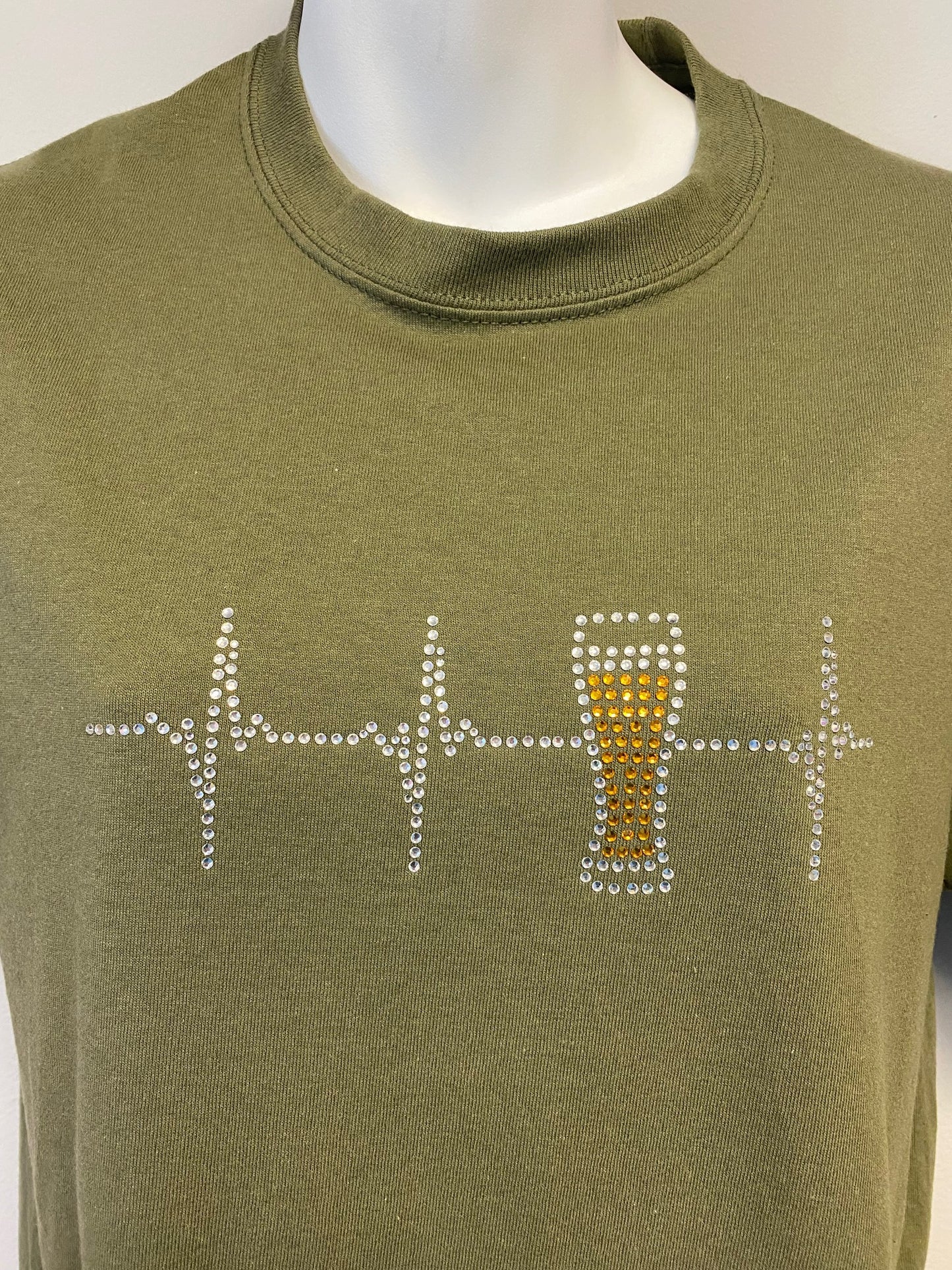 Sparkly Heartbeat Beer Hooded Sweatshirt