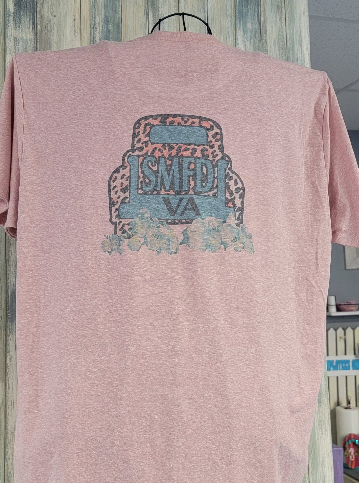 SMFD VA Car Leopard Short Sleeve Shirt