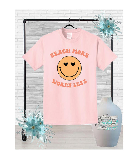 Beach More worry less Ladies V-neck Shirt and Tank