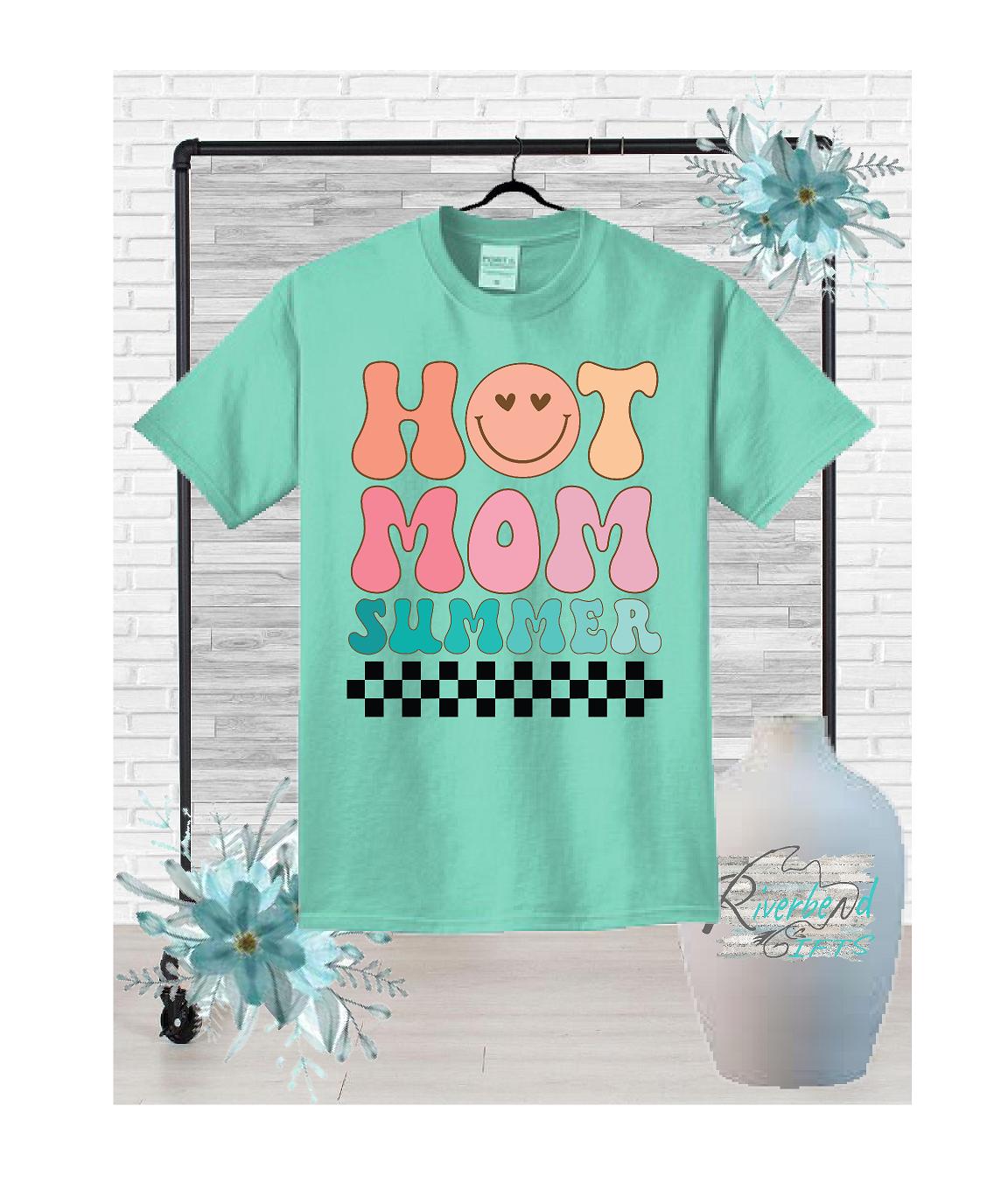 Hot Mom Summer Ladies V-neck Shirt and Tank