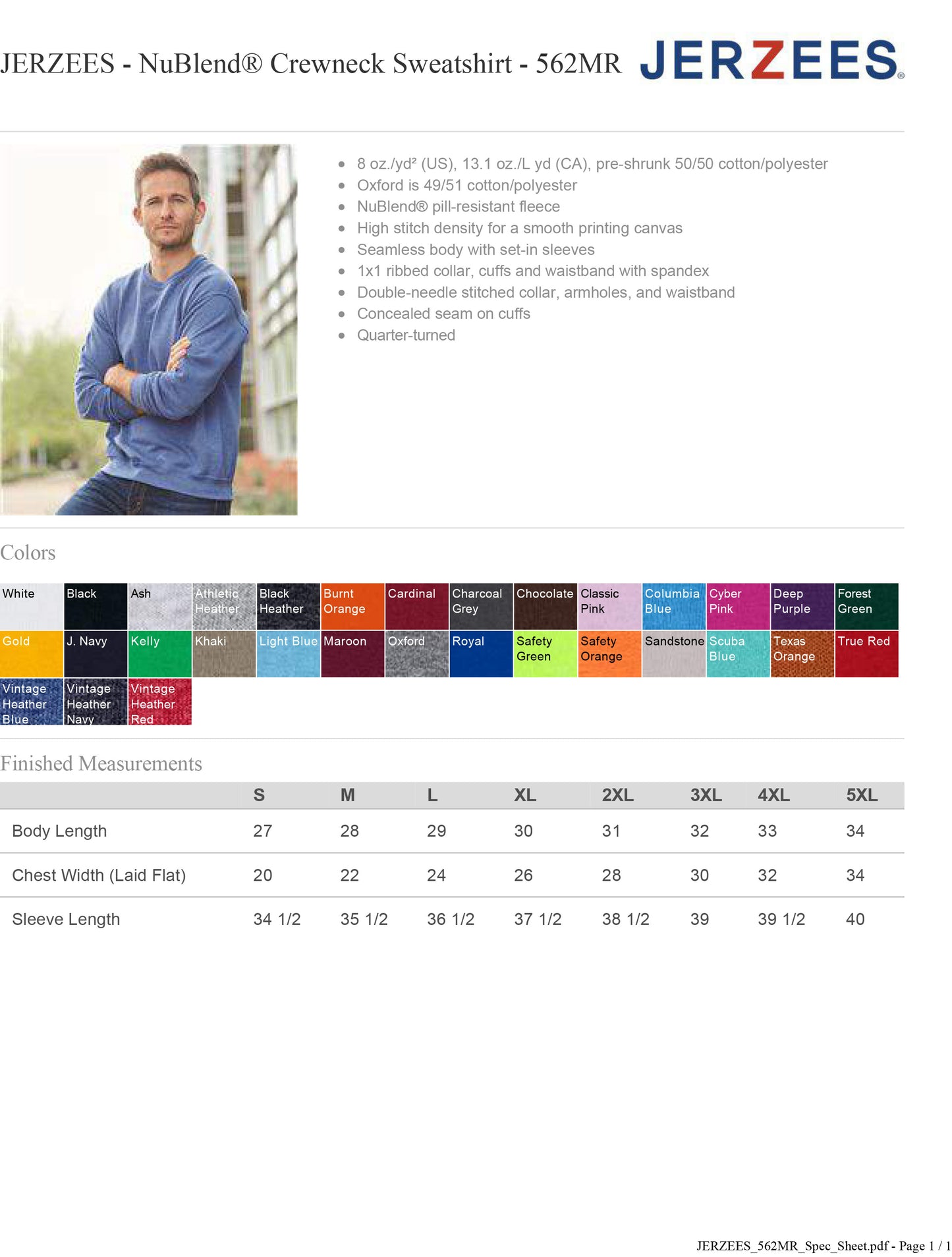 WES Hornet Crew Sweatshirt