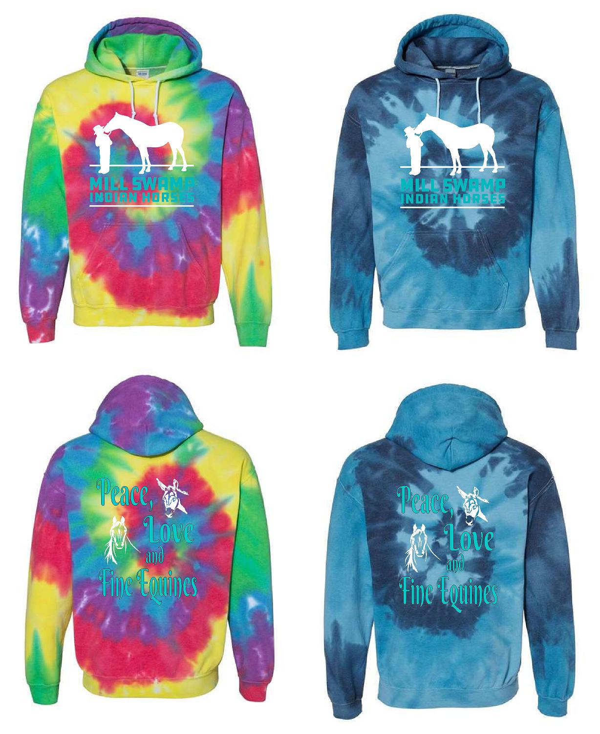 MSIH  Peace Love Hooded Sweatshirt